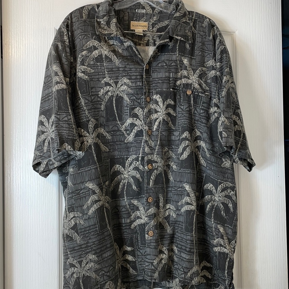 Silk Island Paradise button down